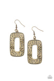 Primal Elements - Brass Fish Earrings