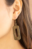 Primal Elements - Brass Fish Earrings