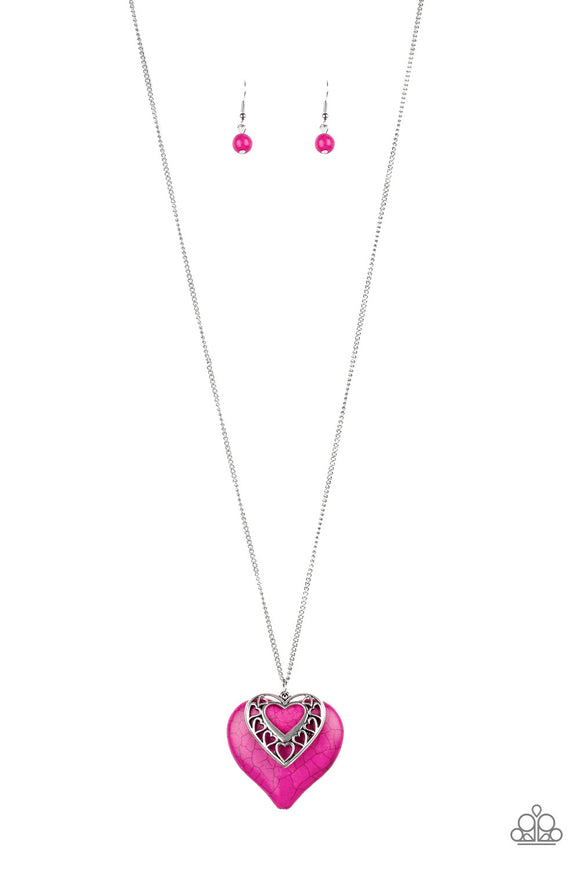 Southern Heart - Box 3 - Pink Necklace