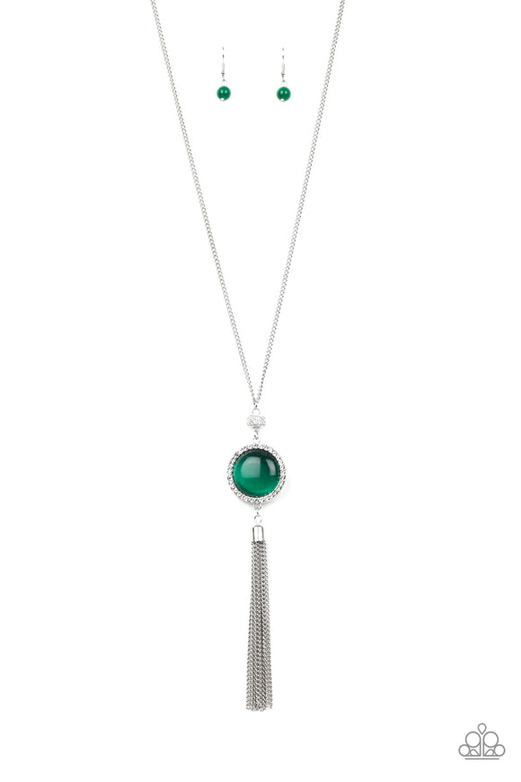 Sparkling Spectacle - Green Necklace - Box 7 - Green