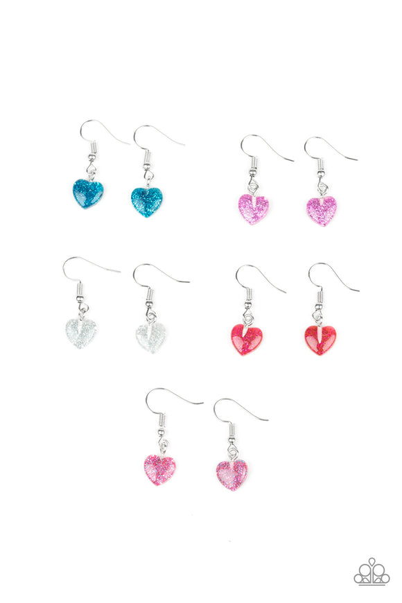 Starlet Shimmer - Drop Heart Glitter Earring