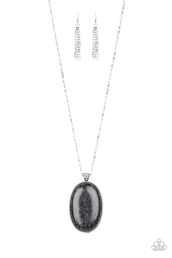 Stone Stampede - Black Necklace - Box 8 - Black