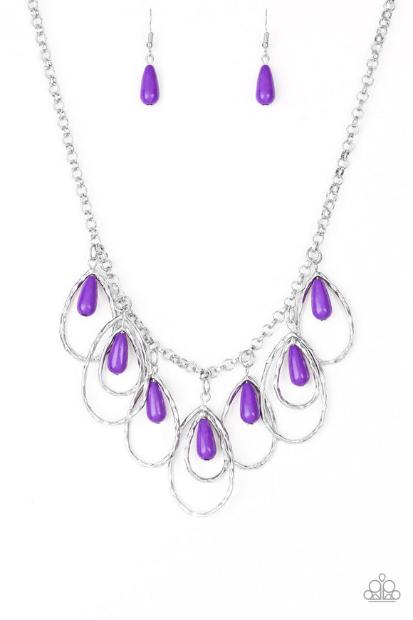 Tango Tempest - Purple Necklace - Box 6