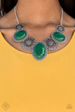 The Medallion-aire - Green Necklace - Box 6 - Green