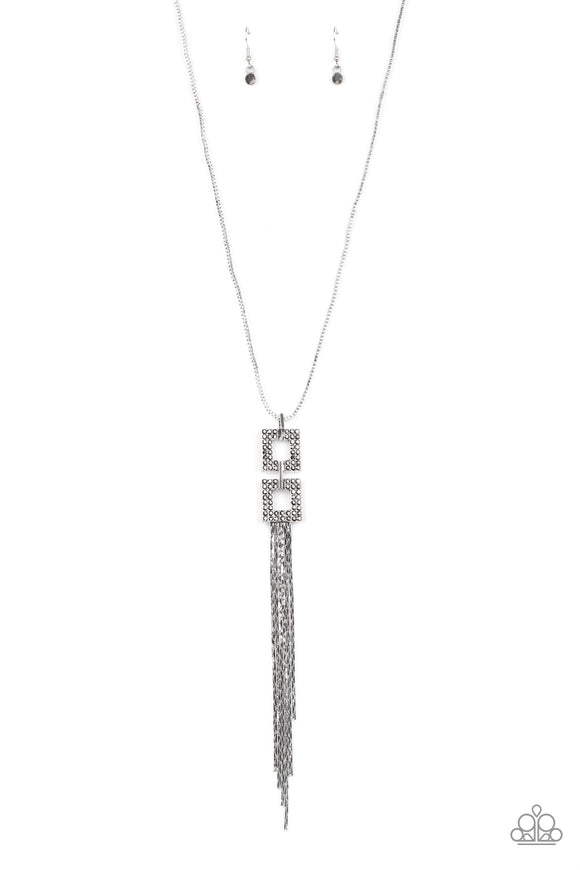 Times Square Stunner - Silver Necklace - Box 24 - Silver - Convention 2020