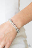 Twist And Turns - White Clasp Bracelet