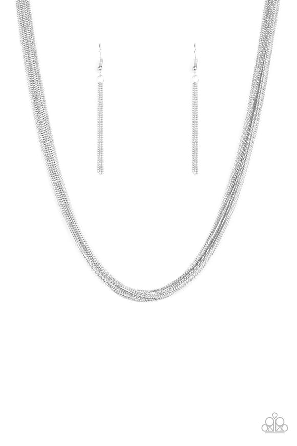 Backstage Bravado - Silver Necklace - Box 24 - Silver
