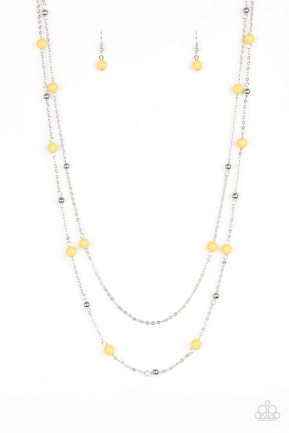 Beach Party Pageant - Yellow Necklace - Box 2 - Yellow