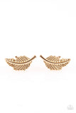 Flying Feathers - Gold Post Earring - Box 2 - Gold