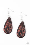 Get In The Groove - Brown Earrings - Box BrownE3