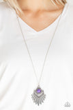 Inde-PENDANT Idol - Purple Necklace - Box 4 - Purple