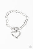 March To A Different HEARTBEAT - White Toggle Bracelet