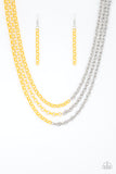 Turn Up The Volume - Yellow Necklace - Box 3 - Yellow