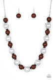 Top Pop - Brown Necklace