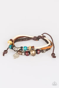 Woodland Wonderland - Brown Urban Pull Cord Bracelet