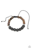 Relaxation - Brown Urban Pull Cord Bracelet