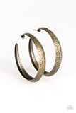 Jungle To Jungle - Brass Hoop Earring