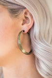 Jungle To Jungle - Brass Hoop Earring