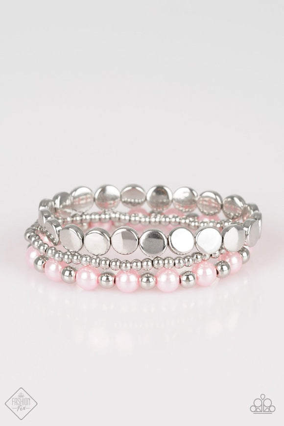 Girly Girl Glamour - Pink Bracelet