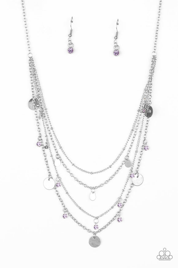 Classic Class Act - Purple Necklace - Box 4 - Purple