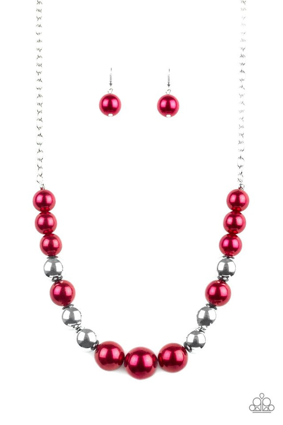 Take Note - Red Necklace - Box 6 - Red