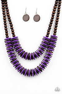 Dominican Disco - Purple Necklace - Box 5 - Purple