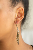 Let Down Your Wings - Brass Earrings