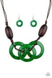 Bahama Drama - Green Necklace