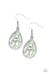 Fabulously Wealthy - Green Earrings