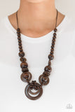 Boardwalk Party - Brown Necklace - Box 2 - Brown