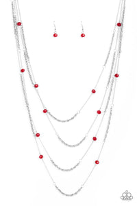 Open For Opulence - Red Necklace - Box 4 - Red