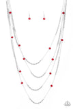 Open For Opulence - Red Necklace - Box 4 - Red