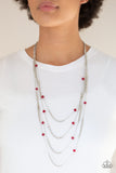 Open For Opulence - Red Necklace - Box 4 - Red