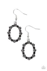 Rosy Royal - Black Earring