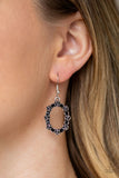 Rosy Royal - Black Earring