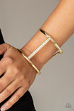 Diamond Deity - Gold Cuff Bracelet - Bangle Gold Box