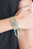 Without Skipping A BEAD - Green Urban Pull Cord Bracelet