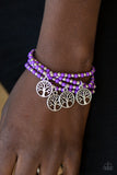 Plant A Tree - Purple Stretch Bracelet