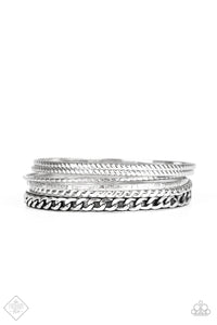 Mayan Mix - Silver Bangle Bracelet - Bangle Silver Box