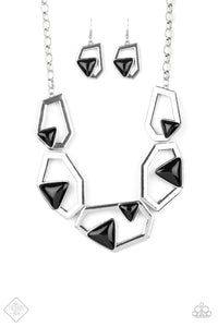 GEO-ing, GEO-ing, Gone! - Black Necklace - Box 10 - Black