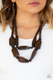 Tropical Heat Wave - Brown Necklace - Box 2 - Brown