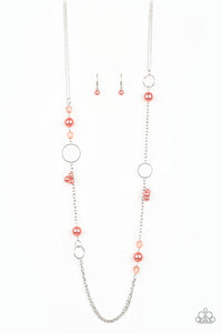 Pageant Princess - Orange Necklace