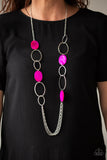 Kaleidoscope Coasts - Pink Necklace - Box 6 - Pink