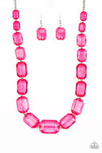 ICE Versa - Pink Necklace - Life Of The Party - May/19 - Box 3 - Pink