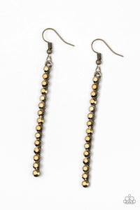 Grunge Meets Glamour - Brass Earrings