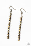 Grunge Meets Glamour - Brass Earrings