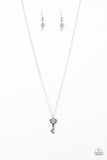 Lock Up Your Valuables - White Necklace - Box 10 - White