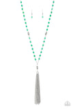 Tassel Takeover - Green Necklace - Box 7 - Green