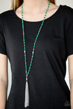 Tassel Takeover - Green Necklace - Box 7 - Green