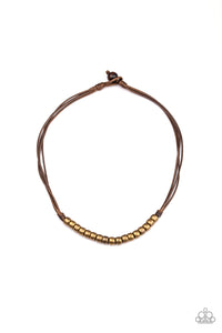 On The TREASURE Hunt - Brown Men Urban Necklace